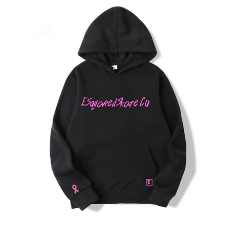 E Squared Breast Cancer Awareness Hoodie