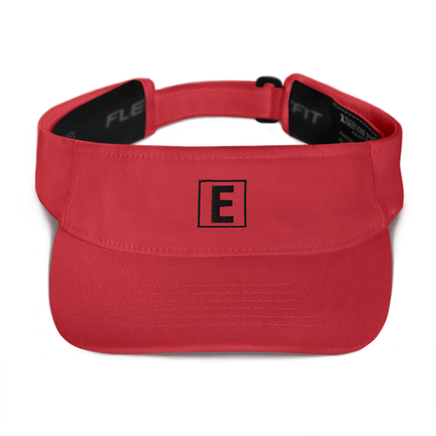 E Squared Logo Visor (Red)